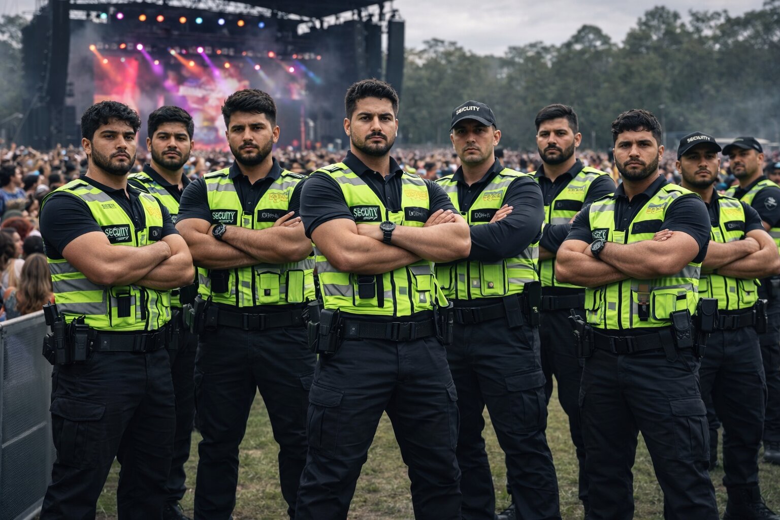 Allied CS event security team at outdoor festival, Victoria